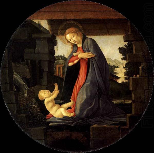 BOTTICELLI, Sandro The Virgin Adoring the Child china oil painting image